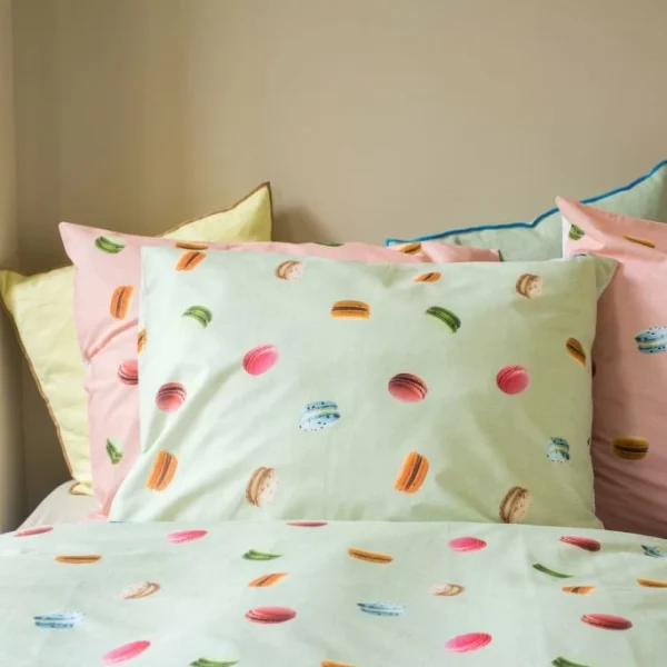 SNURK Macarons Bettwäsche-Set – 135×200 / 80×80 Cm – Green 4