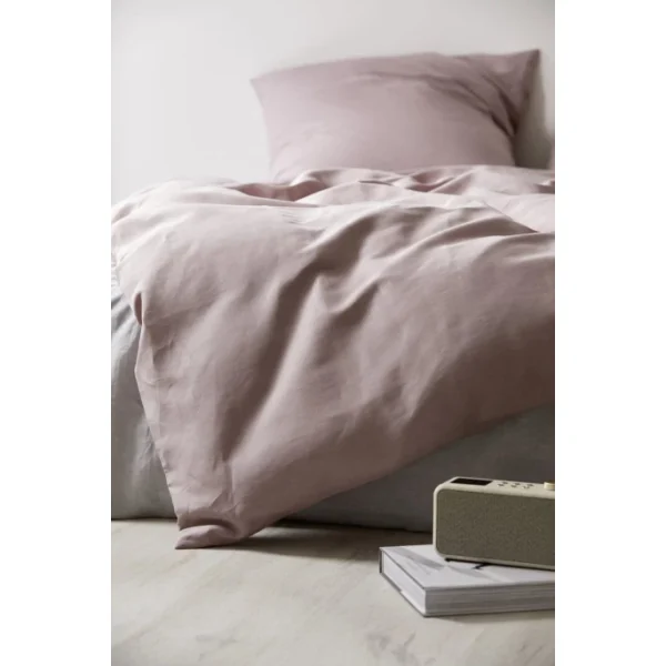 Elegante Breeze Kinderbettwäsche Aus Halbleinen – 100×135 / 40×60 Cm – Blush 3