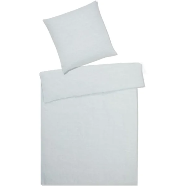 Elegante Breeze Kinderbettwäsche Aus Halbleinen – 100×135 / 40×60 Cm – Blassgrün 1