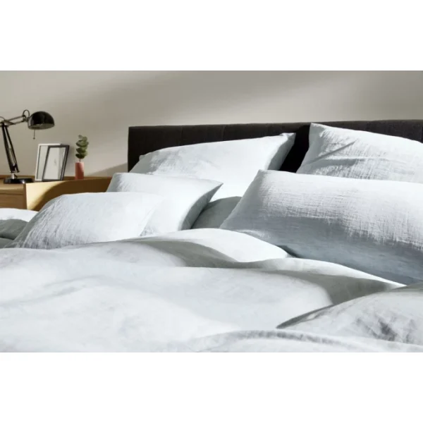Elegante Breeze Kinderbettwäsche Aus Halbleinen – 100×135 / 40×60 Cm – Blassgrün 3
