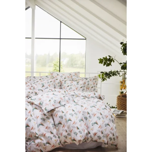 Lexington Multi Color Printed Cotton Sateen Bettdecken-Bezug – 155×220 Cm – White Multi 8