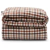 Lexington Checked Bettdecken-Bezug Aus Flanell – 135×200 Cm – Rustic Brown/off White 14
