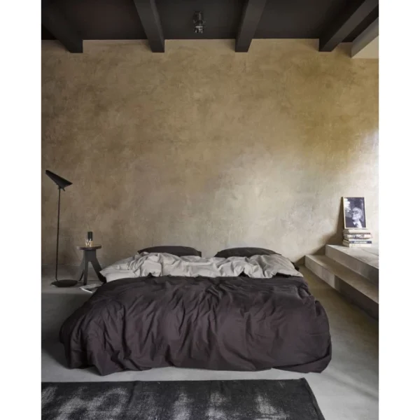 ESSENZA HOME Essenza Tone Flanell-Bettwäsche – 155×220 / 80×80 Cm – Anthracite 3