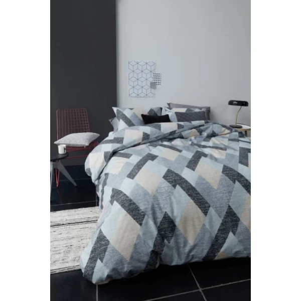 Beddinghouse Montero Flanell-Bettwäsche – 155×220 / 80×80 Cm – Grau 3