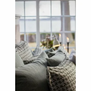 Lexington Striped Bettwäscheset Aus Flanell – 135×200 / 80×80 Cm – Green/off White 12