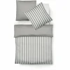 Fleuresse Lech Wendebettwäsche-Set Aus Flanell – 155×200 / 80×80 Cm – Grau 14