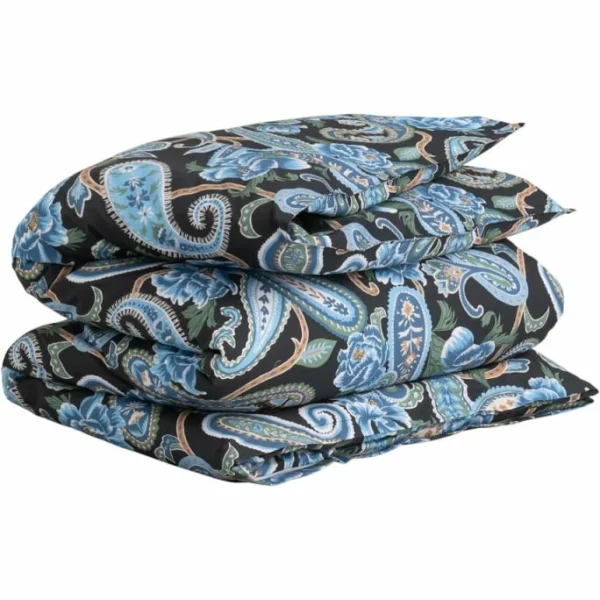 GANT Painted Paisley Bettdeckenbezug Aus Baumwollsatin – 155×220 Cm – Evening Blue 1
