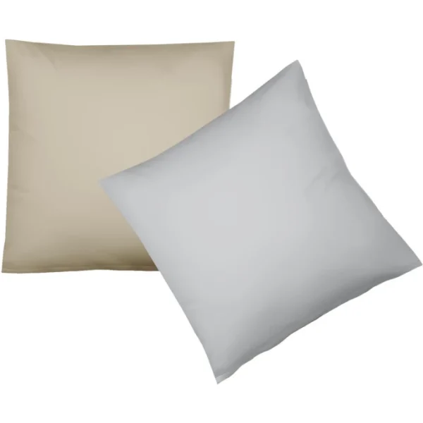 Fleuresse Lech W Wendebettwäsche-Set Aus Flanell – 135×200 / 80×80 Cm – Silber-beige 3