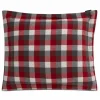 LEXINGTON Checked Cotton Flanell Kopfkissen-Bezug – 40×40 Cm – Red/dark Gray 13