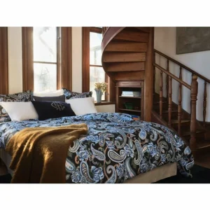 GANT Painted Paisley Bettdeckenbezug Aus Baumwollsatin – 155×220 Cm – Evening Blue 11