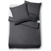 Fleuresse Lech Bettwäsche-Set Aus Flanell – 155×200 / 80×80 Cm – Anthrazit 10