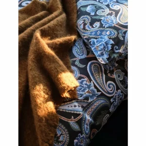 GANT Painted Paisley Bettdeckenbezug Aus Baumwollsatin – 155×220 Cm – Evening Blue 15