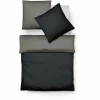 Fleuresse Lech W Wendebettwäsche-Set Aus Flanell – 155×200 / 80×80 Cm – Anthrazit-granit 10