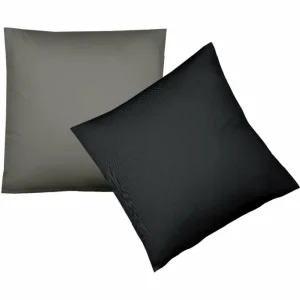 Fleuresse Lech W Wendebettwäsche-Set Aus Flanell – 155×200 / 80×80 Cm – Anthrazit-granit 6