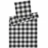 Elegante Chess Bettwäsche-Set Aus Soft-Flanell – 135×200 / 80×80 Cm – Anthrazit 5