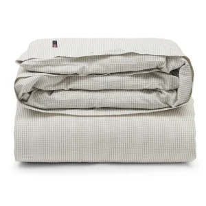 Lexington Checked Bettdecken-Bezug Aus Popeline – 135×200 Cm – White/gray 10