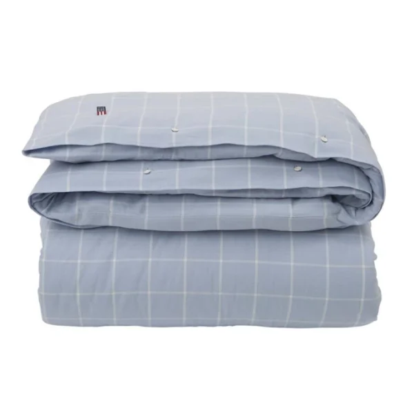LEXINGTON Hotel Light Flannel Bettdecken-Bezug – 135×200 Cm – Light Blue/white 1