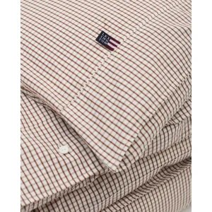 Lexington Checked Bettdecken-Bezug Aus Popeline – 155×220 Cm – White/copper 7